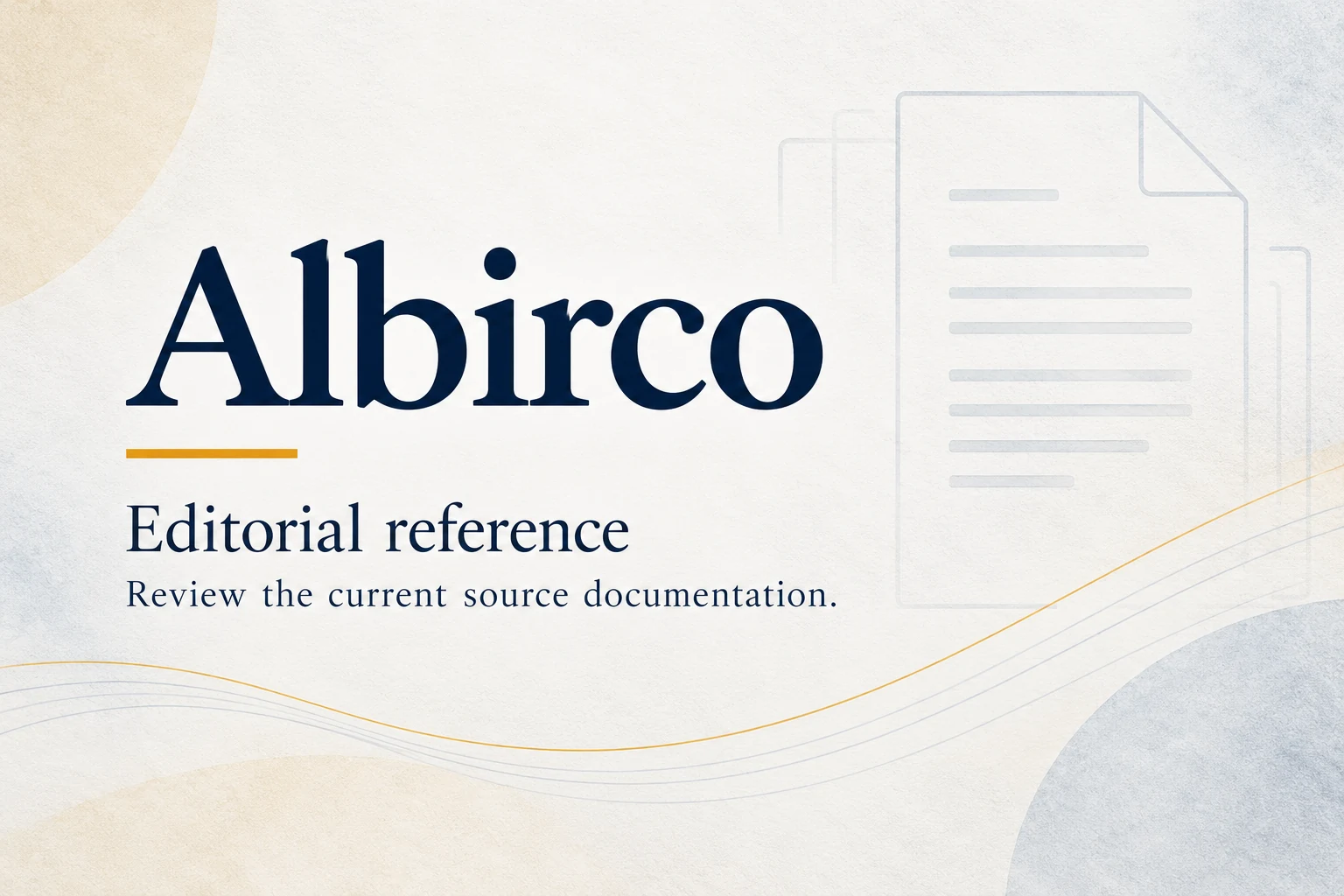 albirco lighting supplier reference card