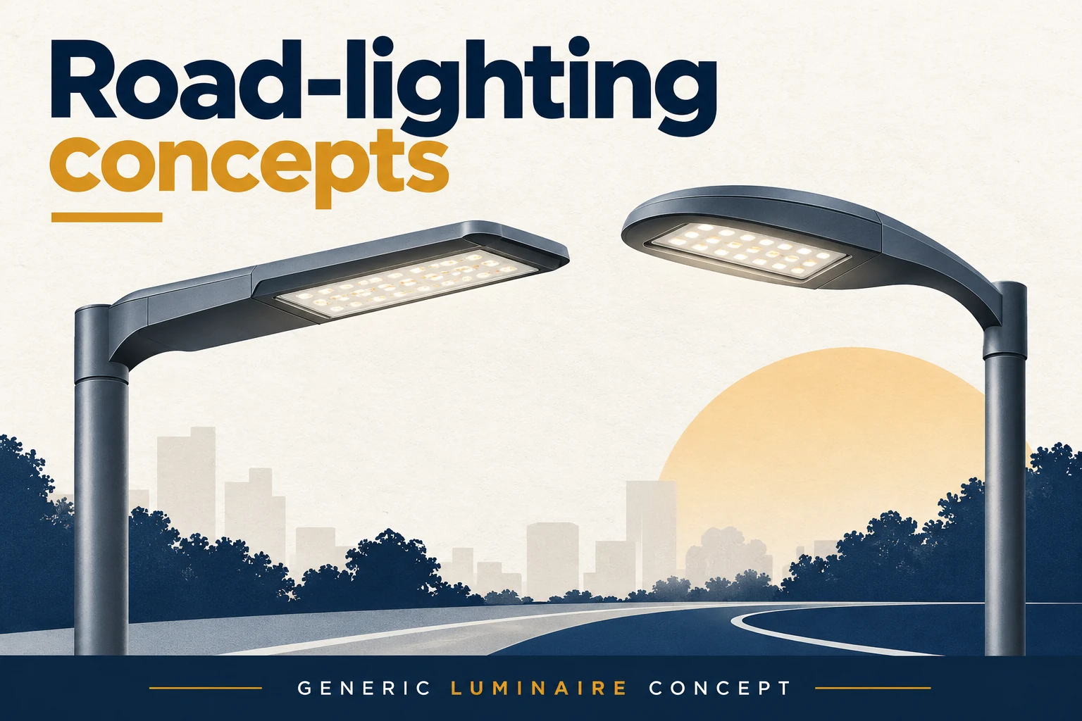 generic led streetlight luminaire concept