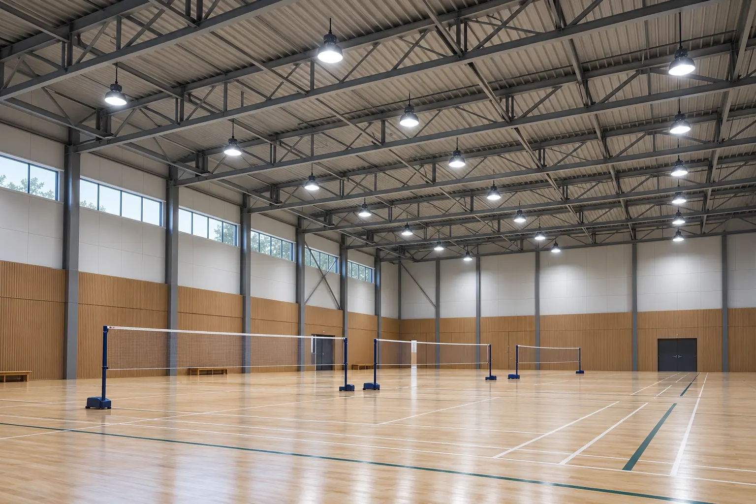 indoor sports hall led high bay illumination