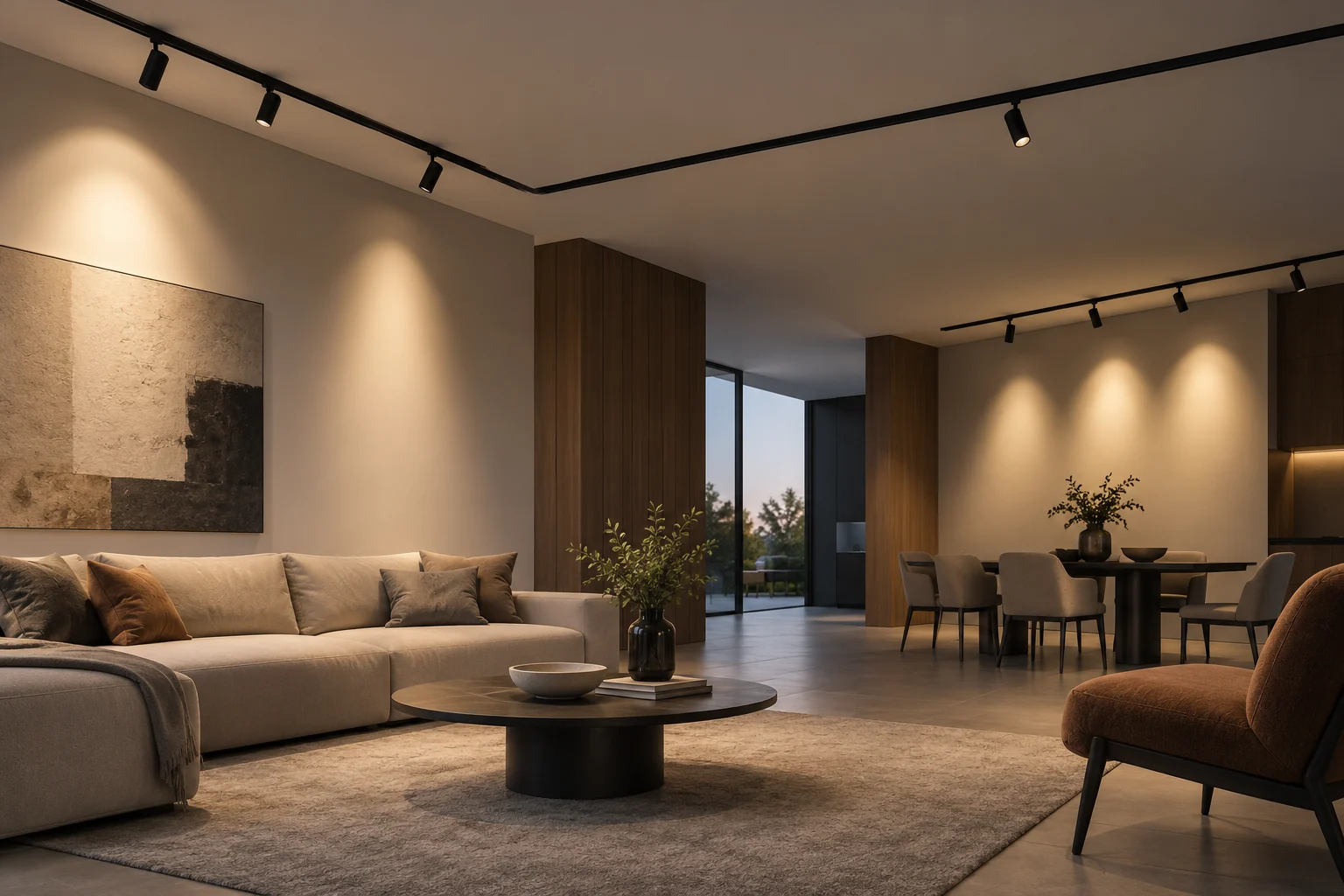 interior magnetic led track ceiling layout
