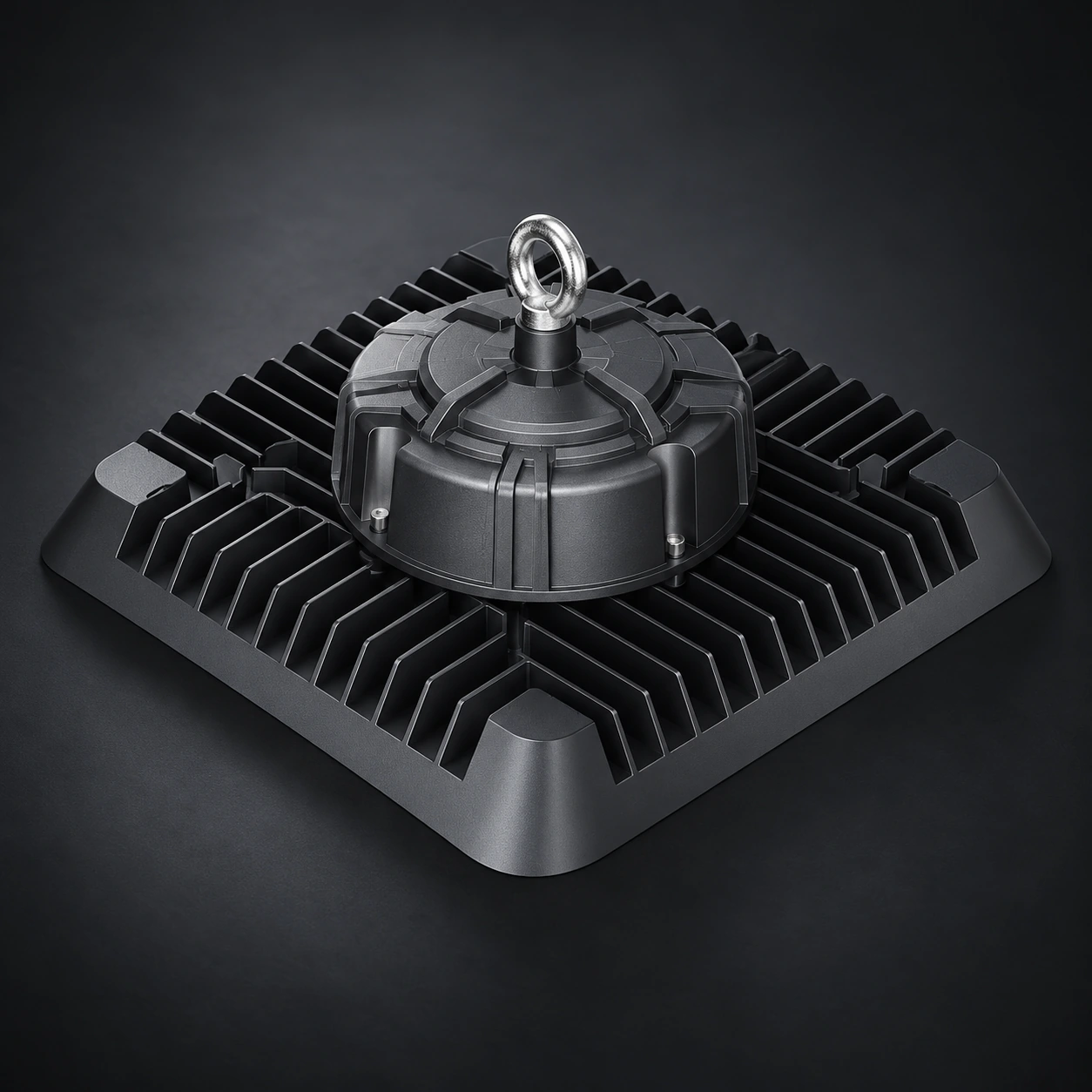 square high bay light rear round driver dark studio