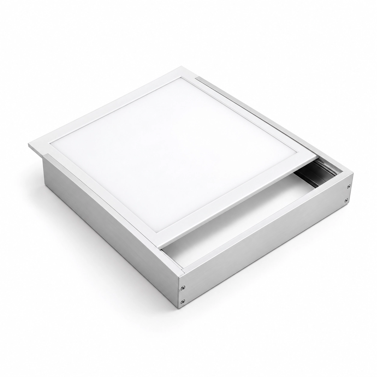 square led panel sliding surface frame white studio