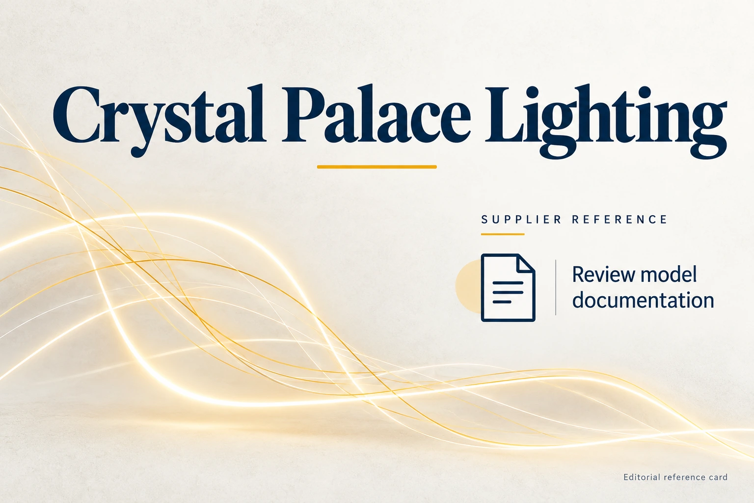 visual identification of crystal palace lighting in a supplier directory