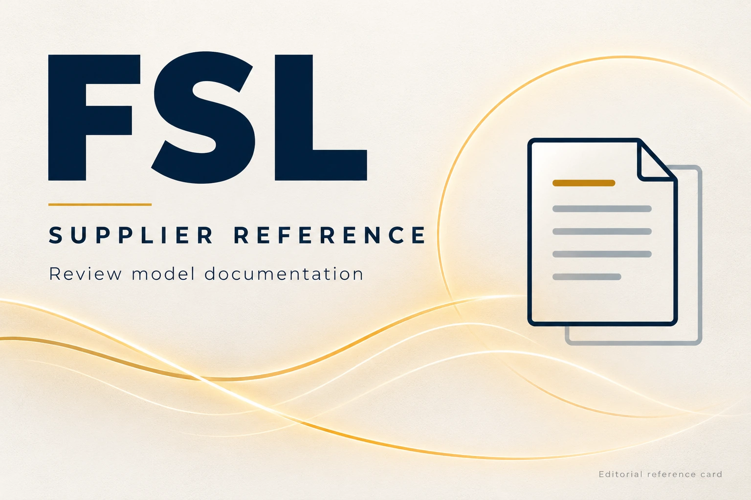 visual identification of fsl in a supplier directory