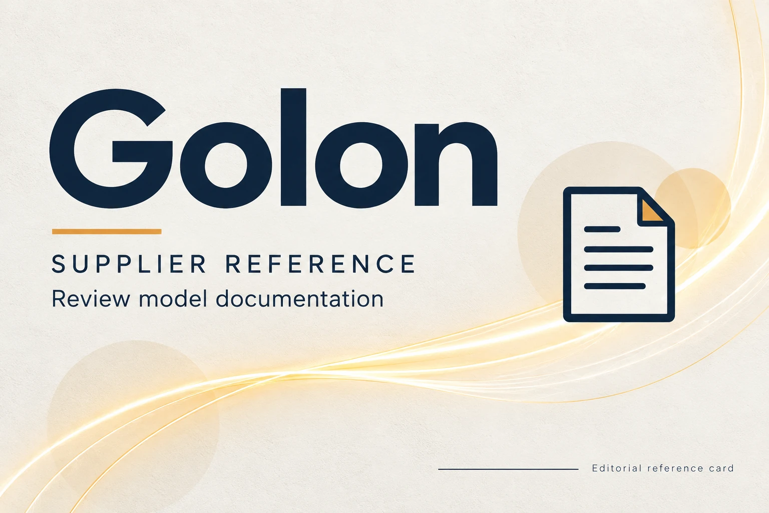 visual identification of golon in a supplier directory