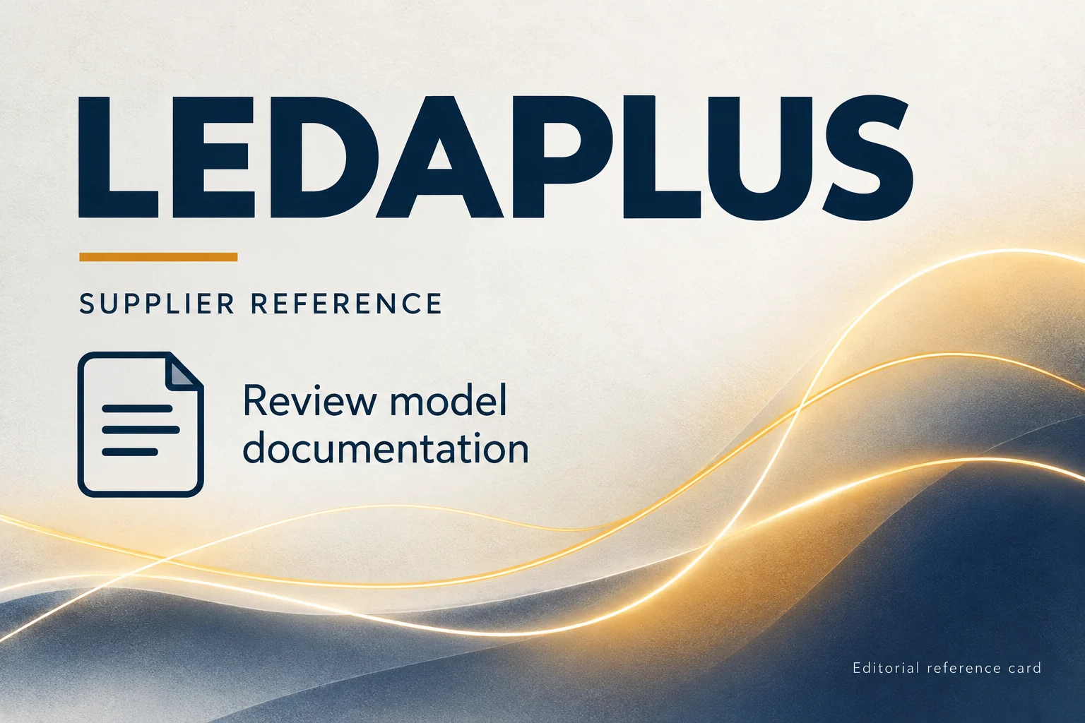 visual identification of ledaplus in a supplier directory